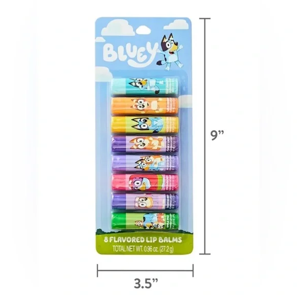 Bluey Lip Balm, 8 Pack, Multiple Flavors, 27.2g - Picture 4 of 5